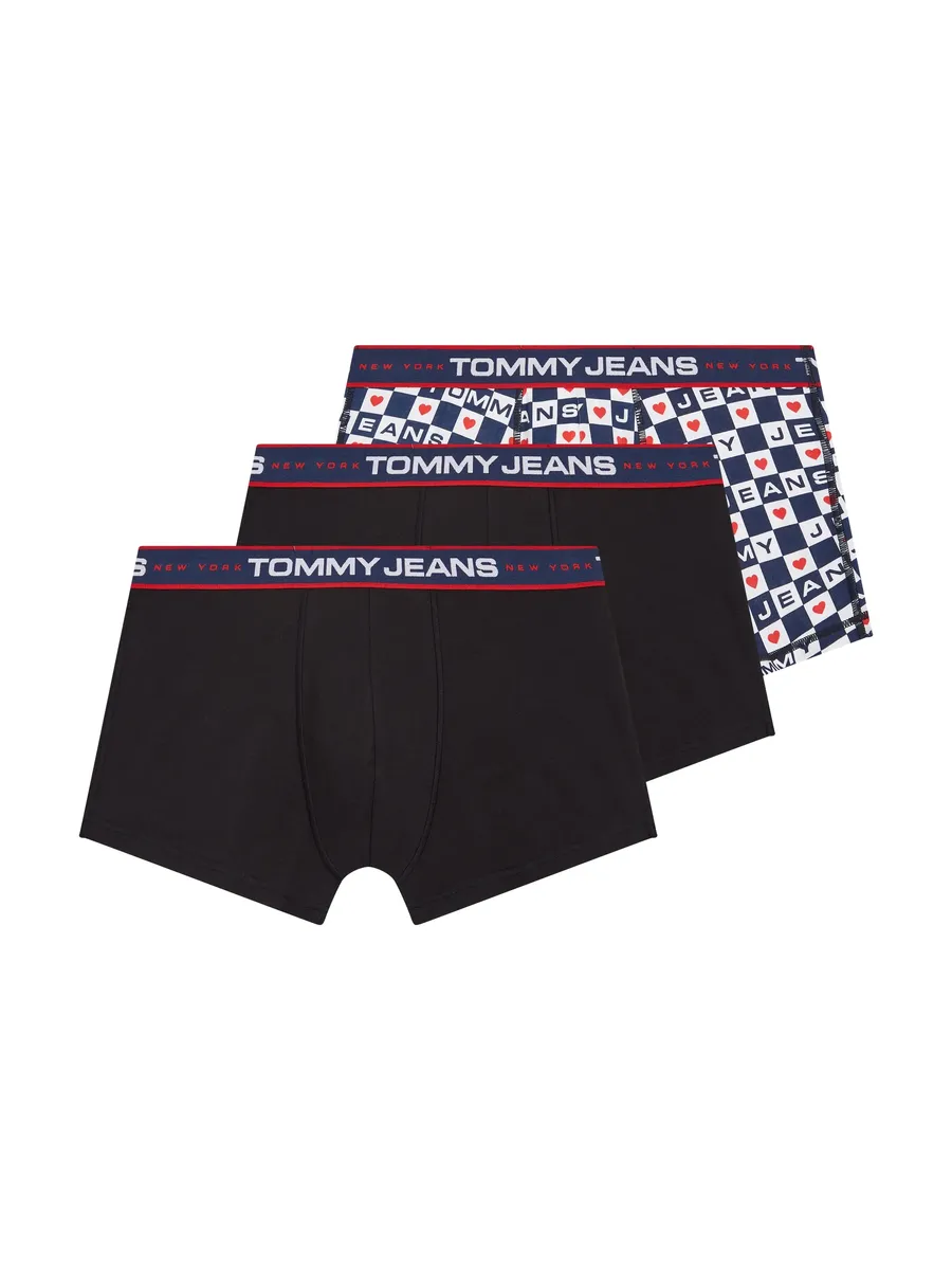 

Tommy Hilfiger Underwear Трусы "3P TRUNK PRINT" (3 шт. в упаковке, 3 шт. в упаковке), с эластичным поясом с логотипом, черный