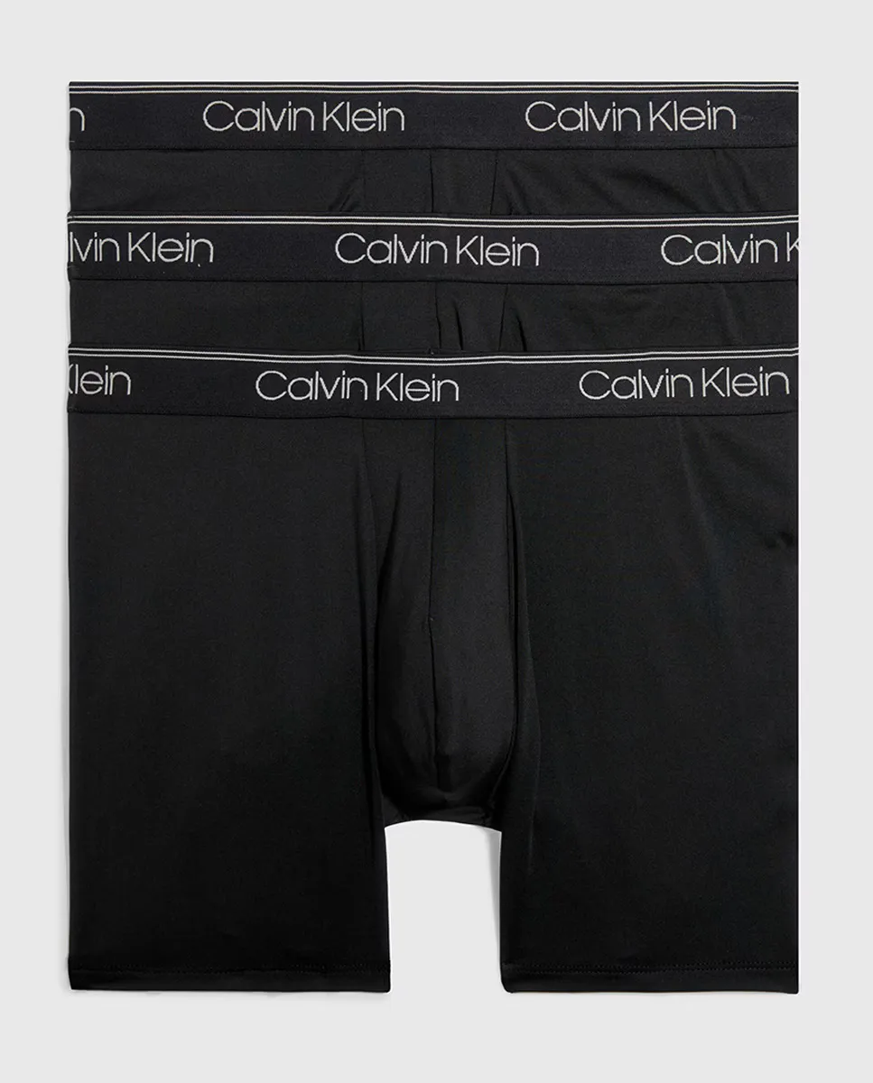 

Упаковка из 3 длинных боксеров - Micro Stretch Calvin Klein, чёрный