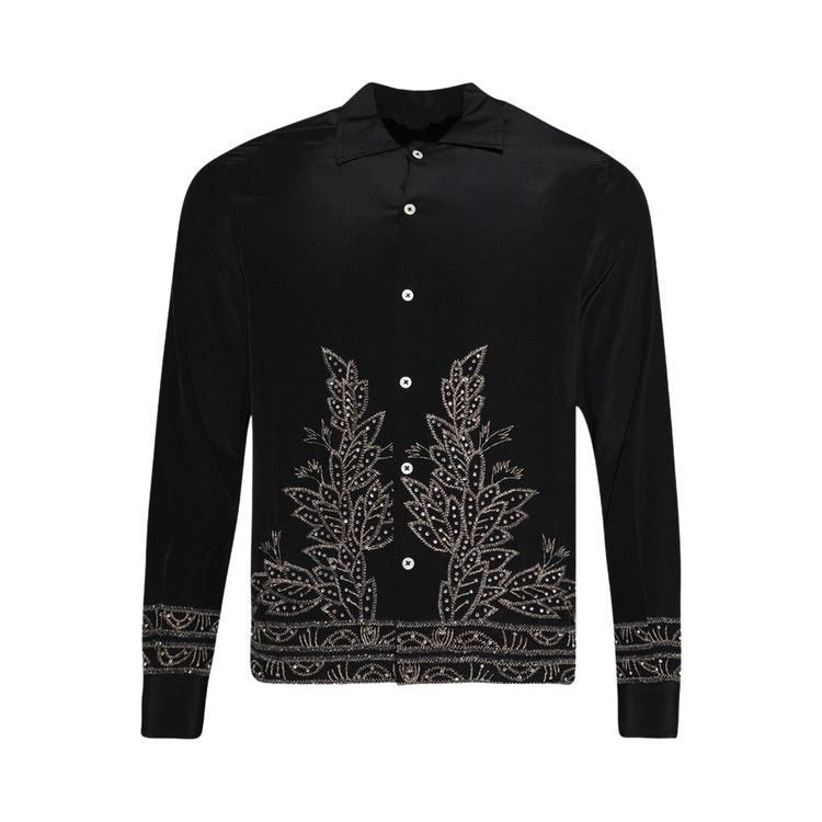 

Рубашка Bode Beaded Epoque Long Sleeve Shirt, Black
