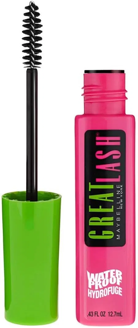 Тушь для ресниц водостойкая Maybelline Very Black, набор 6 шт., 12.7 мл