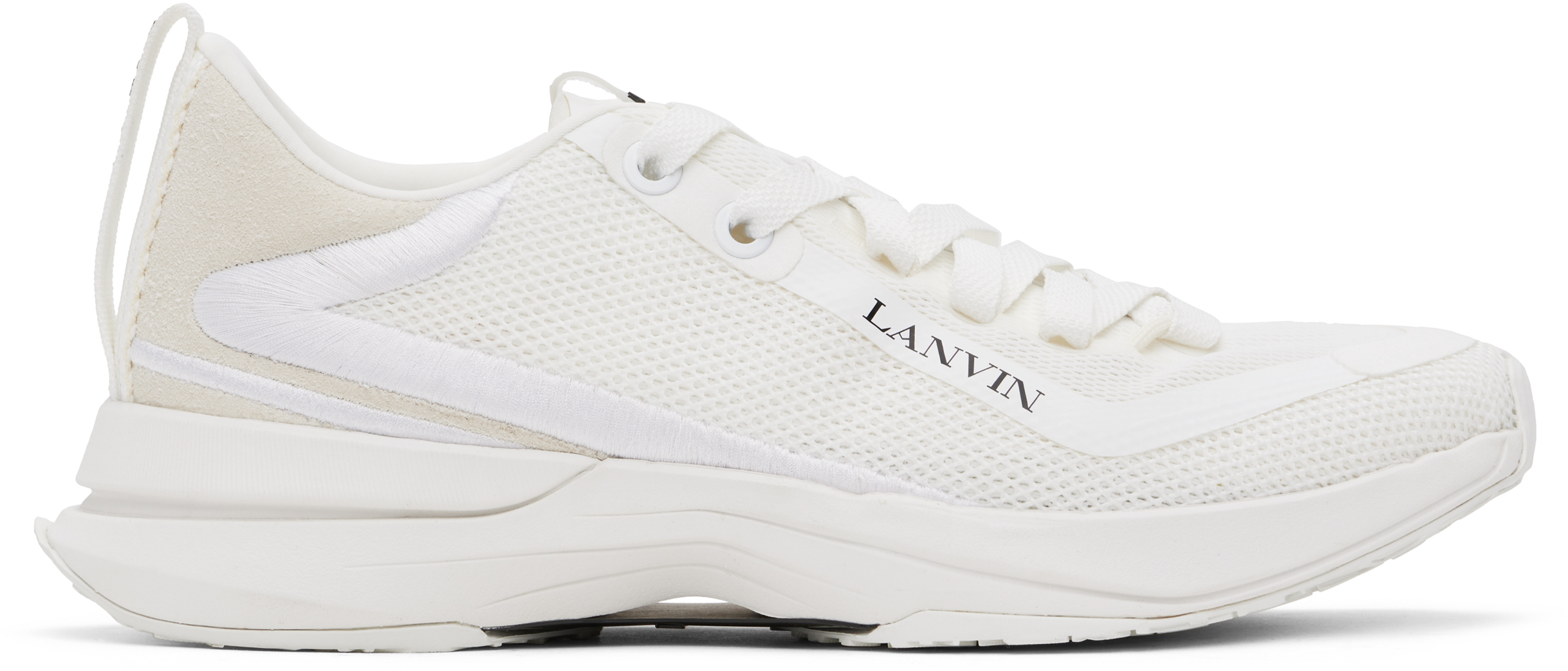 

Белые сетчатые кроссовки LI Lanvin, белый/белый