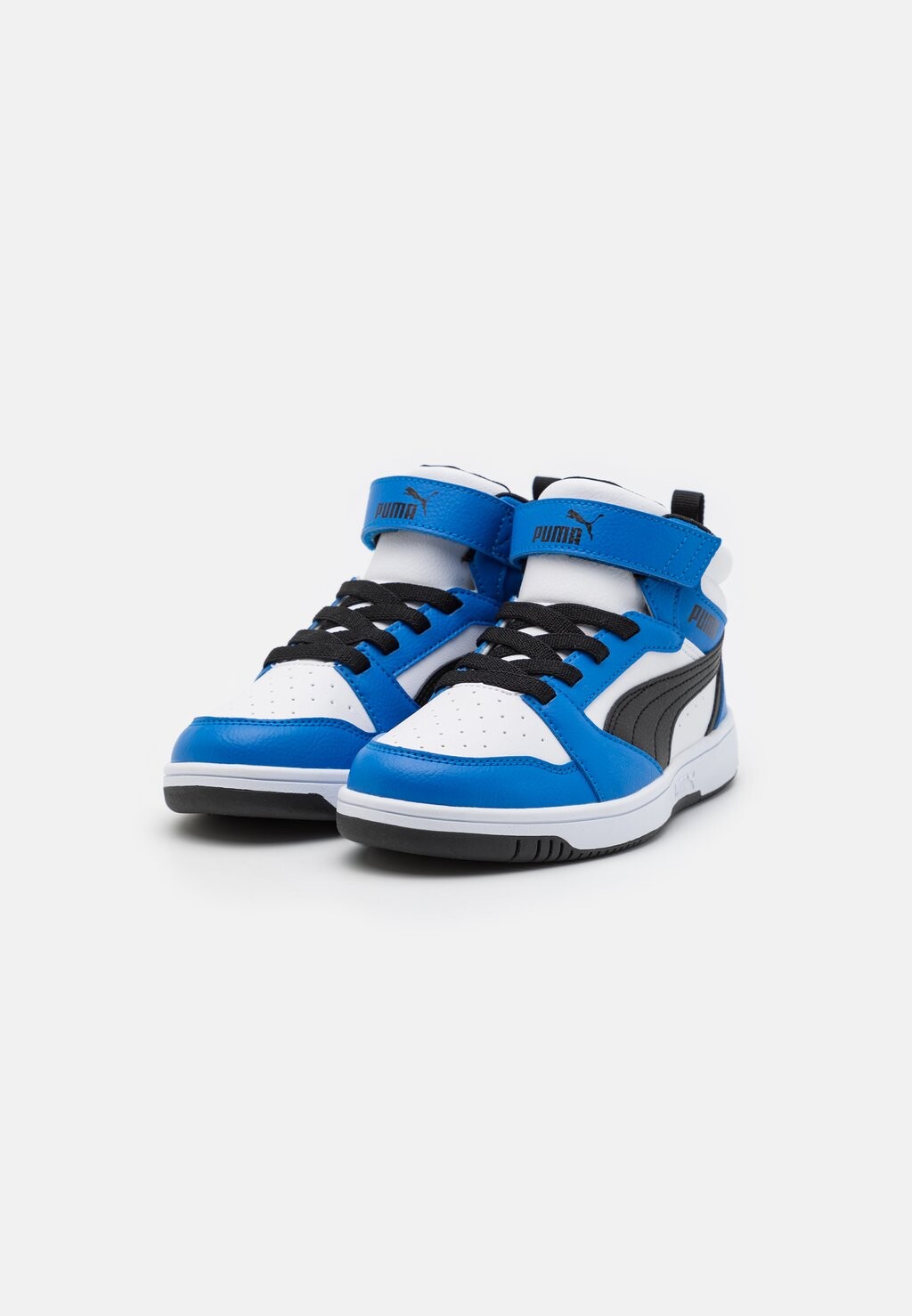 Высокие кеды Rebound V6 Mid Unisex Puma, цвет white/black/racing blue — фото 2
