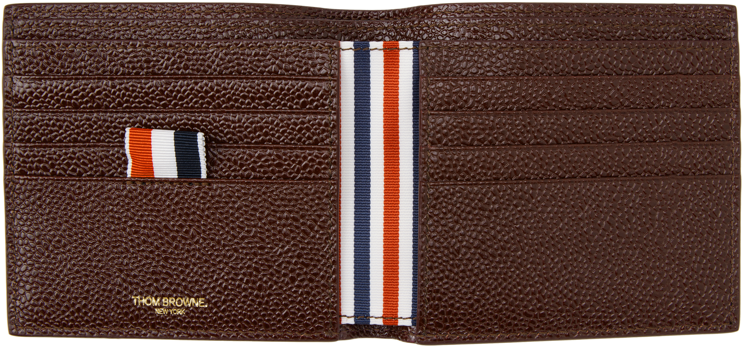

Кошелек Pebble Grain Bifold Thom Browne, Burgundy