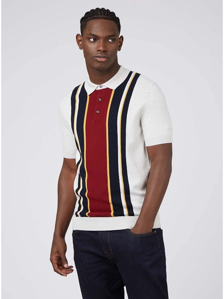 

Ben Sherman Рубашка поло серо-красного цвета, Красный, Ben Sherman Рубашка поло серо-красного цвета