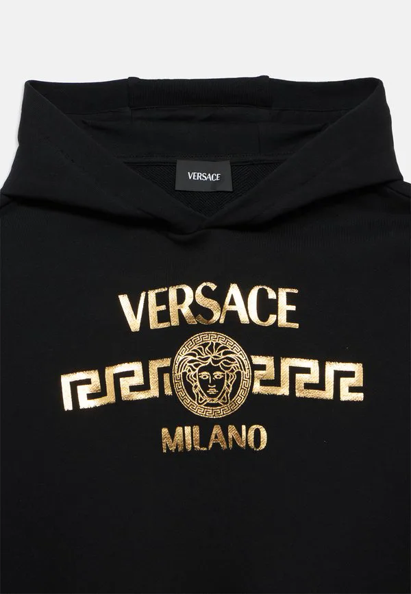 Худи унисекс felpa с градиентным логотипом Versace, Nero — фото 3