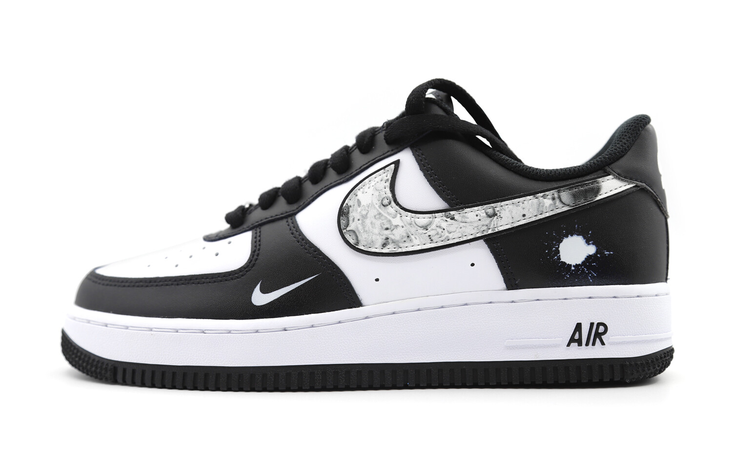 

Мужские кроссовки для скейтбординга Nike Air Force 1 Low, черное и белое, Черный, Мужские кроссовки для скейтбординга Nike Air Force 1 Low, черное и белое