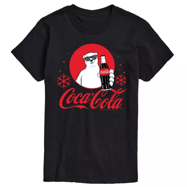 

Мужская футболка Coca-Cola Polar Bears Licensed Character, черный