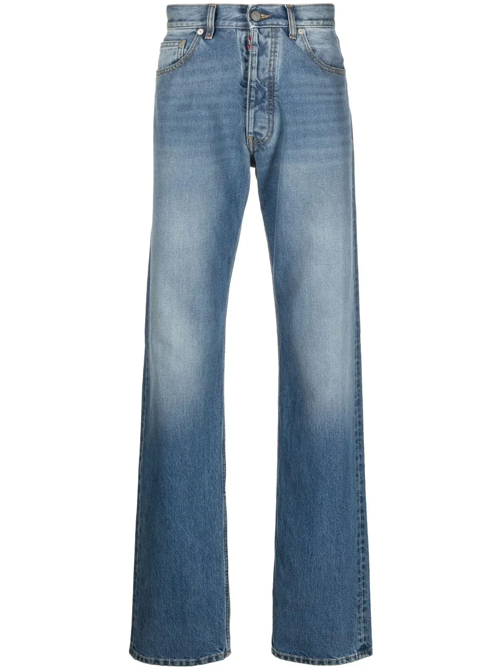 

Прямые джинсы с декоративной строчкой MAISON MARGIELA, синий