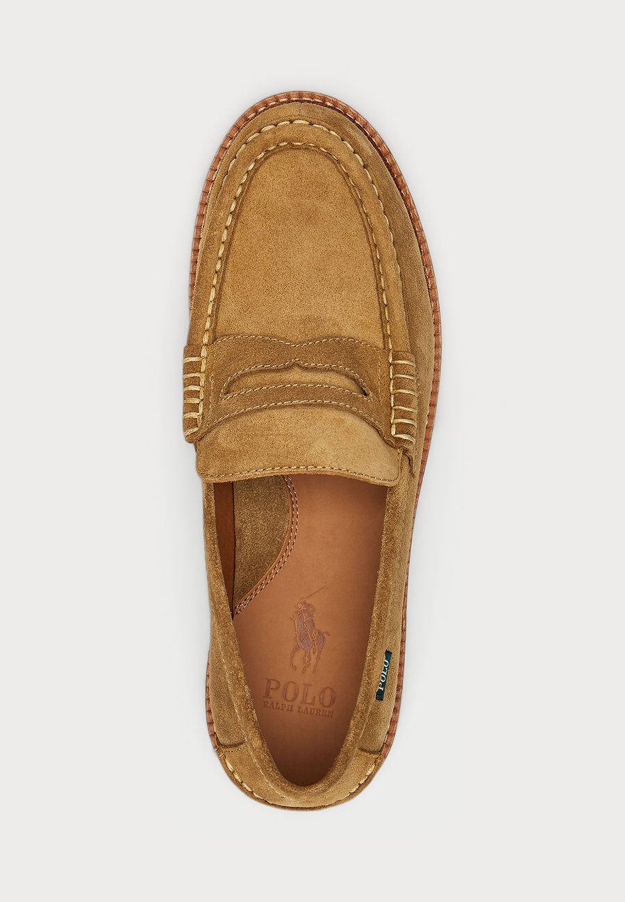 Лоферы Polo Ralph Lauren JETT LUG SOLE SUEDE PENNY LOAFER, Desert Tan/Tan — фото 4