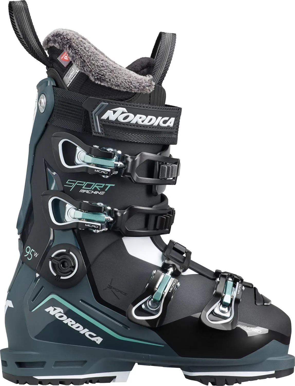 

Женские лыжные ботинки Sportmachine 3 95 W Nordica, Black/Green/White
