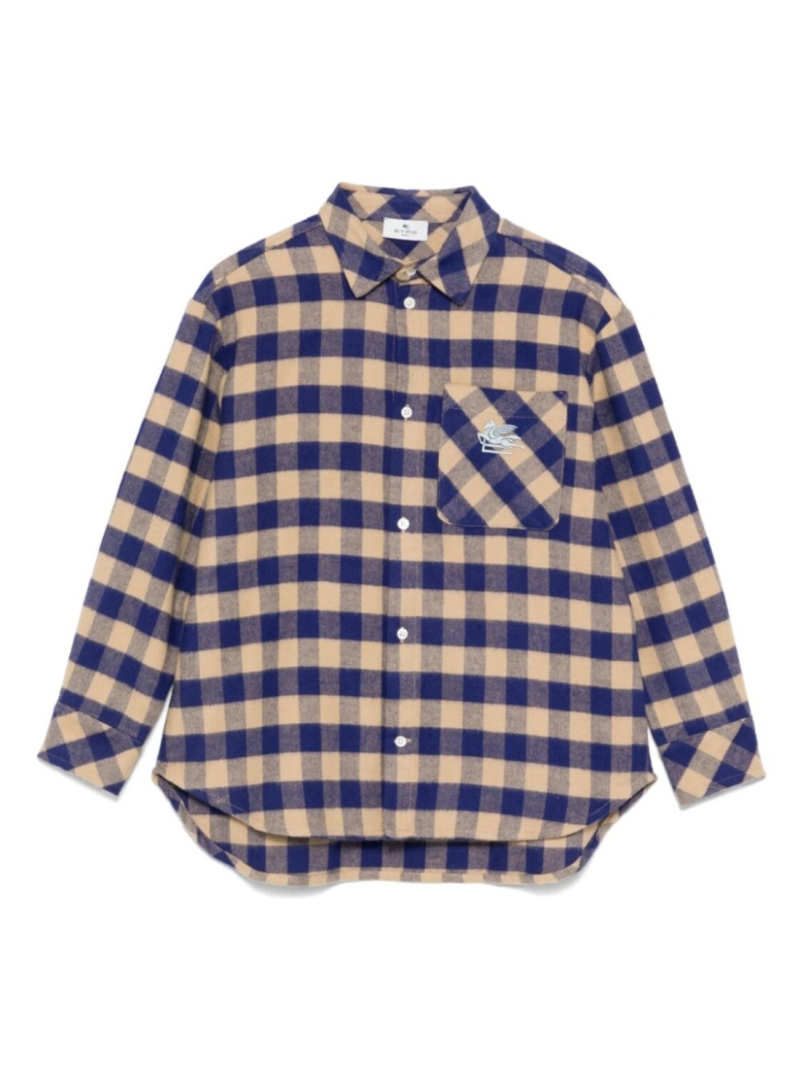 

ETRO KIDS клетчатая рубашка, синий