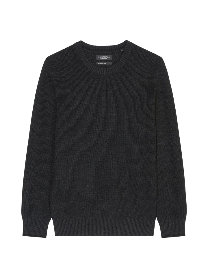 

Пуловер Marc O'Polo Pullover regular, цвет dark grey melange