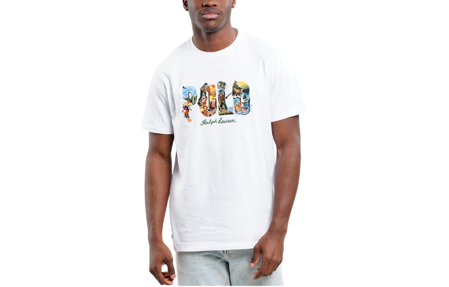 

Polo Ralph Lauren Футболка мужская белая, Белый, Polo Ralph Lauren Футболка мужская белая