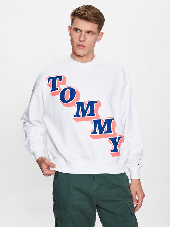 

Толстовка свободного кроя Tommy Jeans, белый