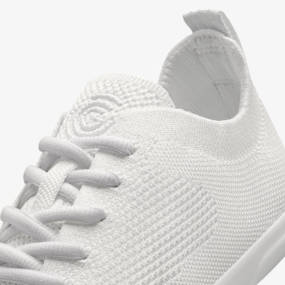 Спортивные кроссовки GROUNDIES Active Knit Barefoot Shoes для мужчин- легкие кроссовки с широким носком, подкладкой из микрофибры и нескользящей подошвой, белый — фото 4