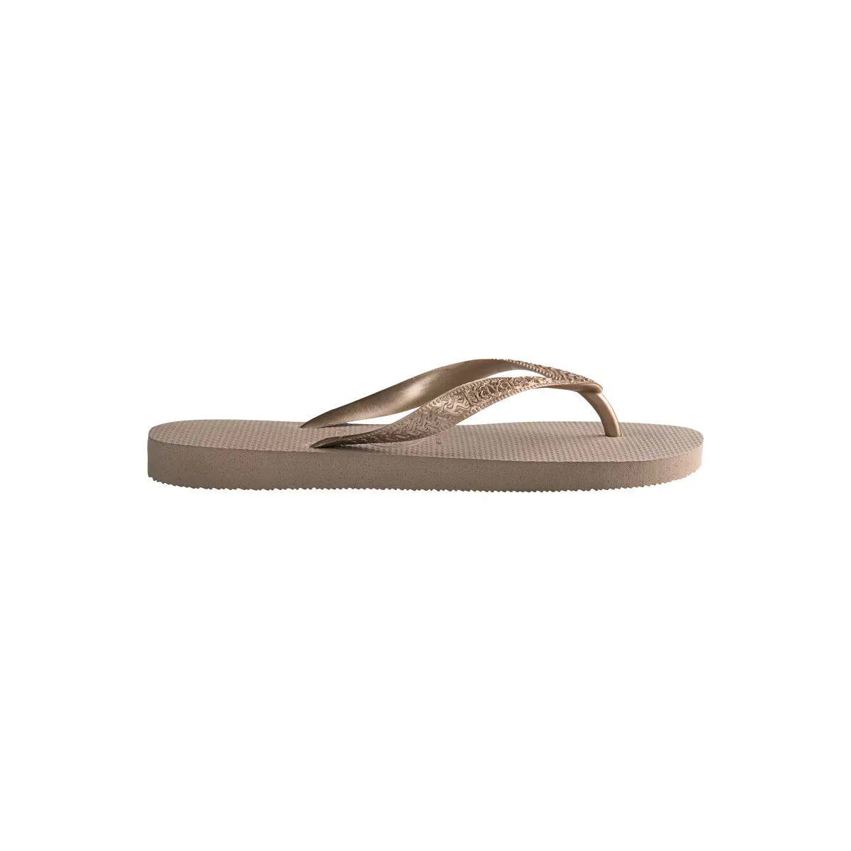 Женские шлепанцы с ремешками Havaianas, золотой — фото 3