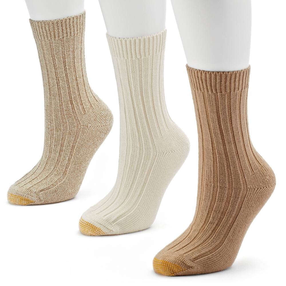 

Женские носки GOLDTOE, 6 пар носков Weekender Crew, цвет Oatmeal