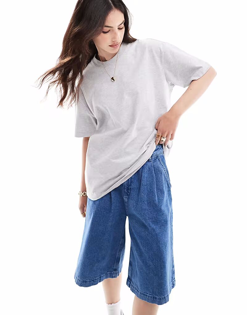 

Футболка свободного кроя Cotton On серого цвета Cotton:On