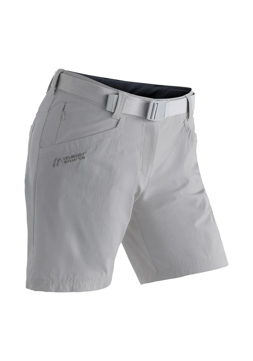 

Функциональные шорты Maier Sports "Lulaka Shorts", женские шорты, короткие походные брюки, уличные брюки с 4 карманами, стандартного кроя, серый