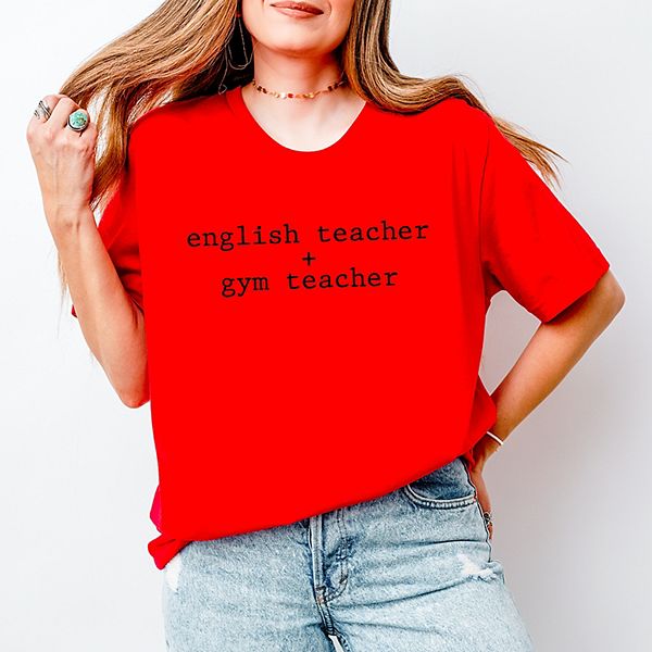 

Футболка с коротким рукавом English teacher + gym teacher Simply Sage Market, Red, Зеленый, Футболка с коротким рукавом English teacher + gym teacher Simply Sage Market, Red
