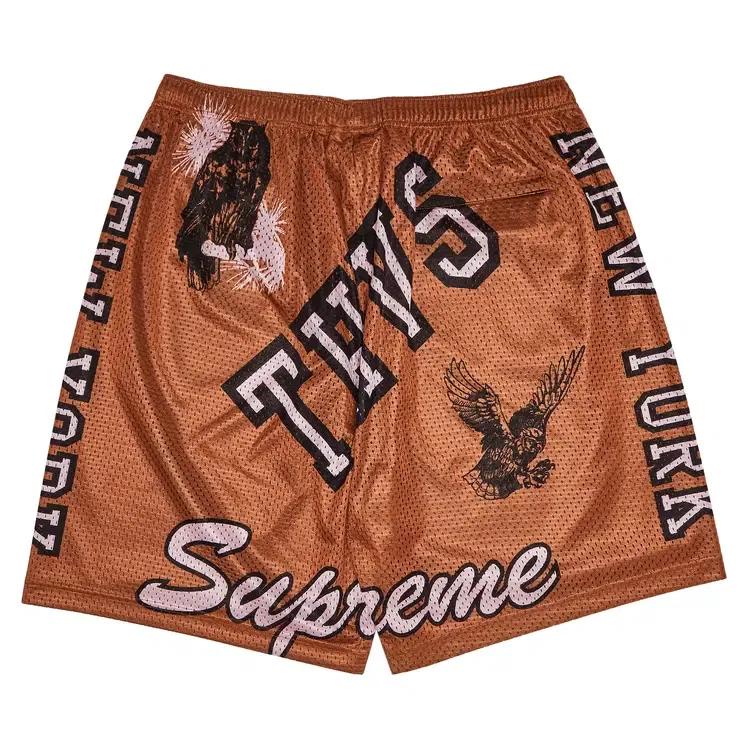 Шорты Supreme Varsity Mesh Short, светло-коричневый — фото 2