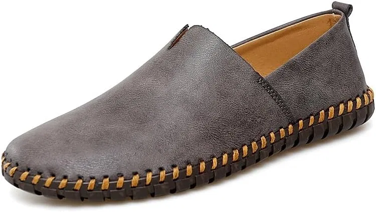Лоферы мужские, кожа, Loafers, Grey PUGHGAETZF