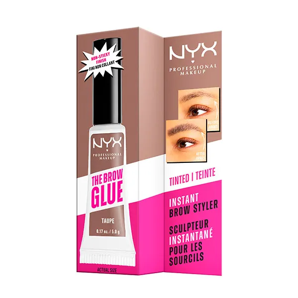 Фиксирующий гель для бровей The Brow Glue Nyx Professional Make Up, цвет taupe — фото 2