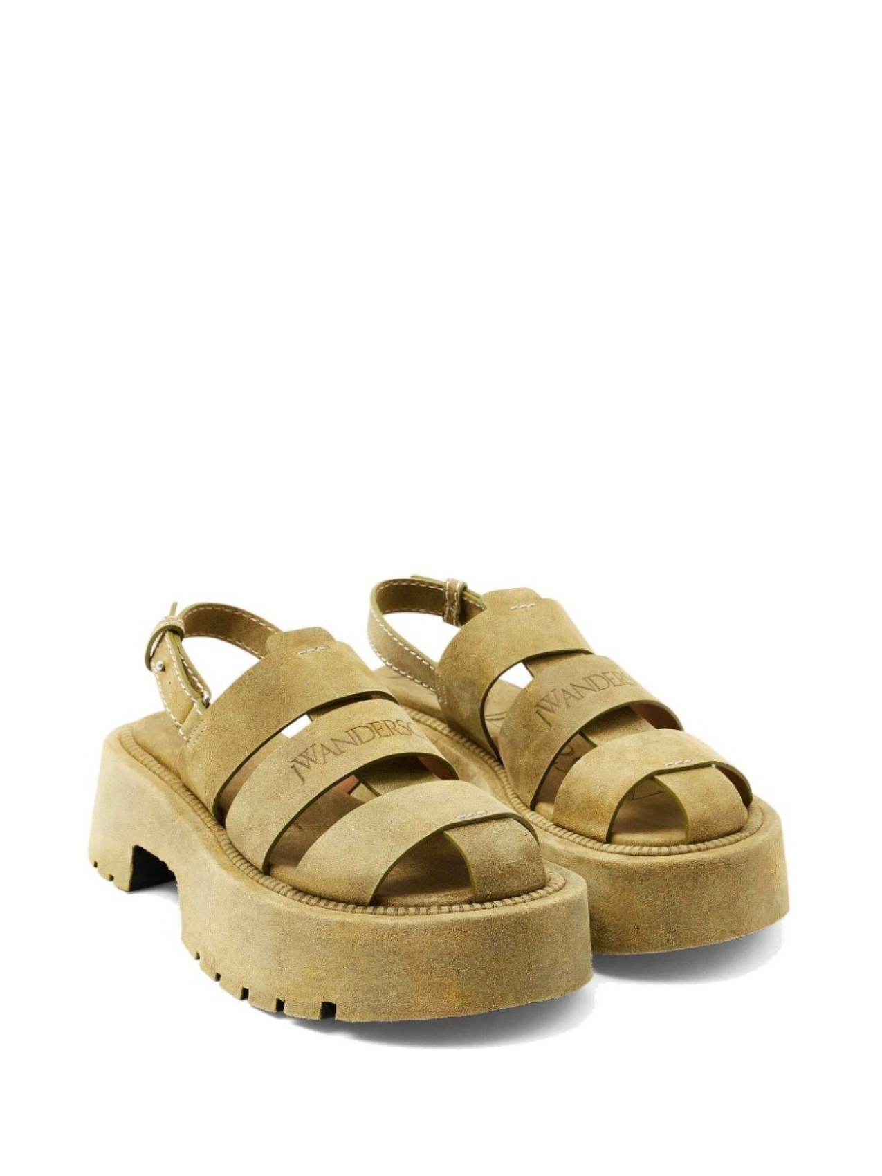 JW Anderson босоножки на платформе, зеленый — фото 2
