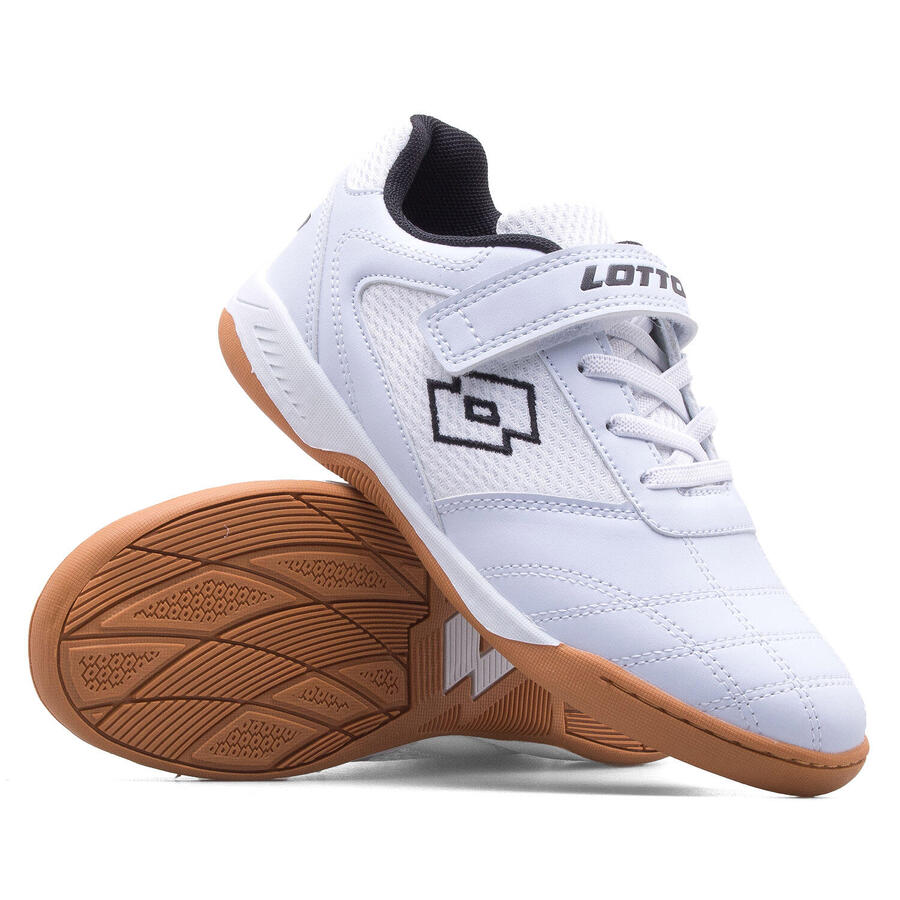 Низкие кроссовки Lotto Shoes WHIZZER K для детей 2600120K, белые/черные — фото 2