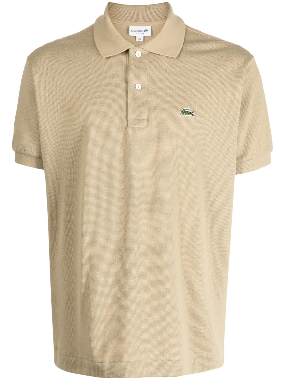 

Рубашка поло с короткими рукавами и вышитым логотипом Lacoste, коричневый