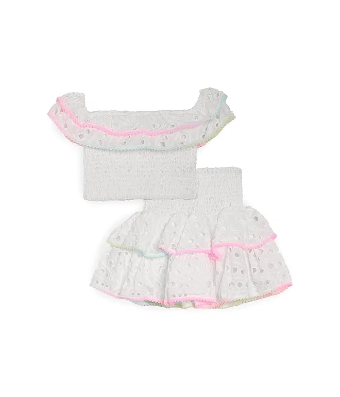 Детский комплект с кружевом Rainbow Fancy Eyelet Set Lola and The Boys, Multi