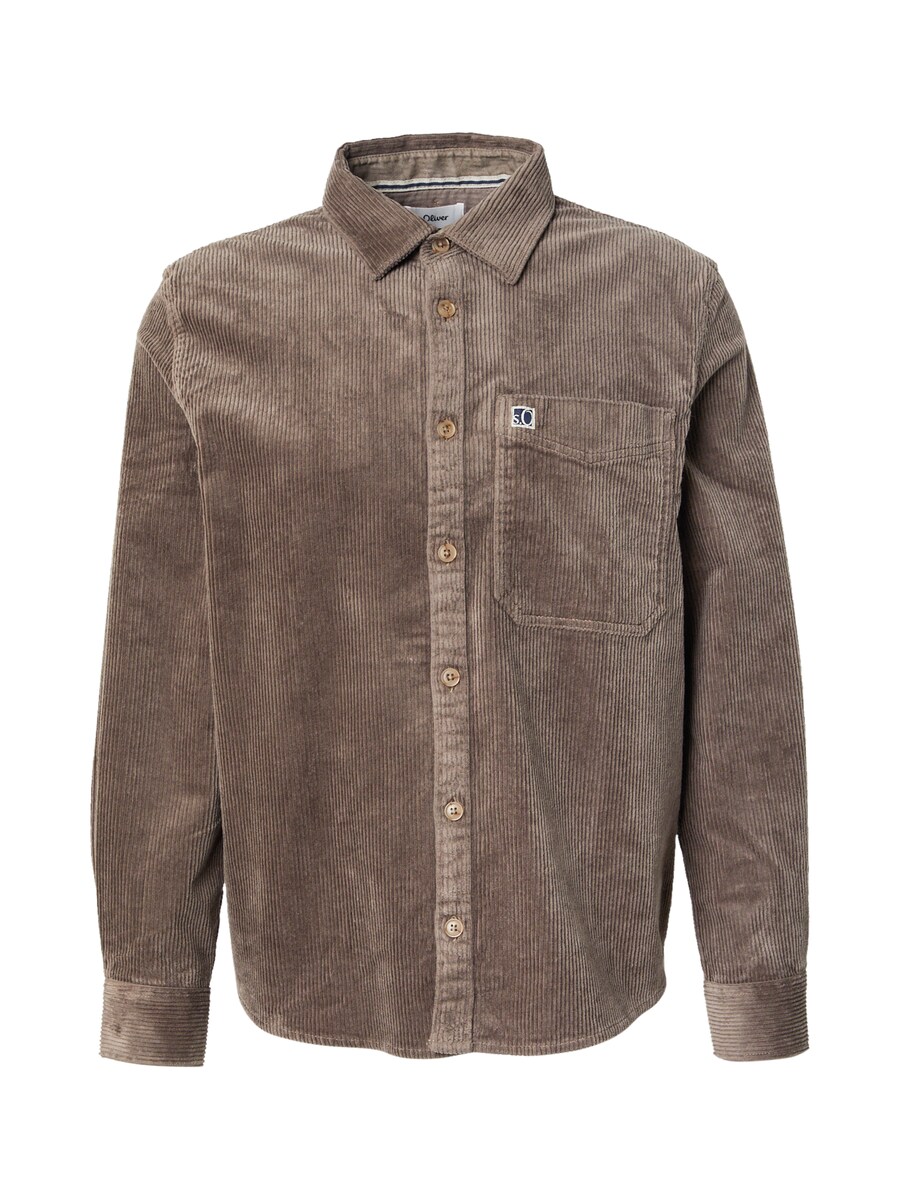 

Рубашка на пуговицах классического кроя s.Oliver, Olive