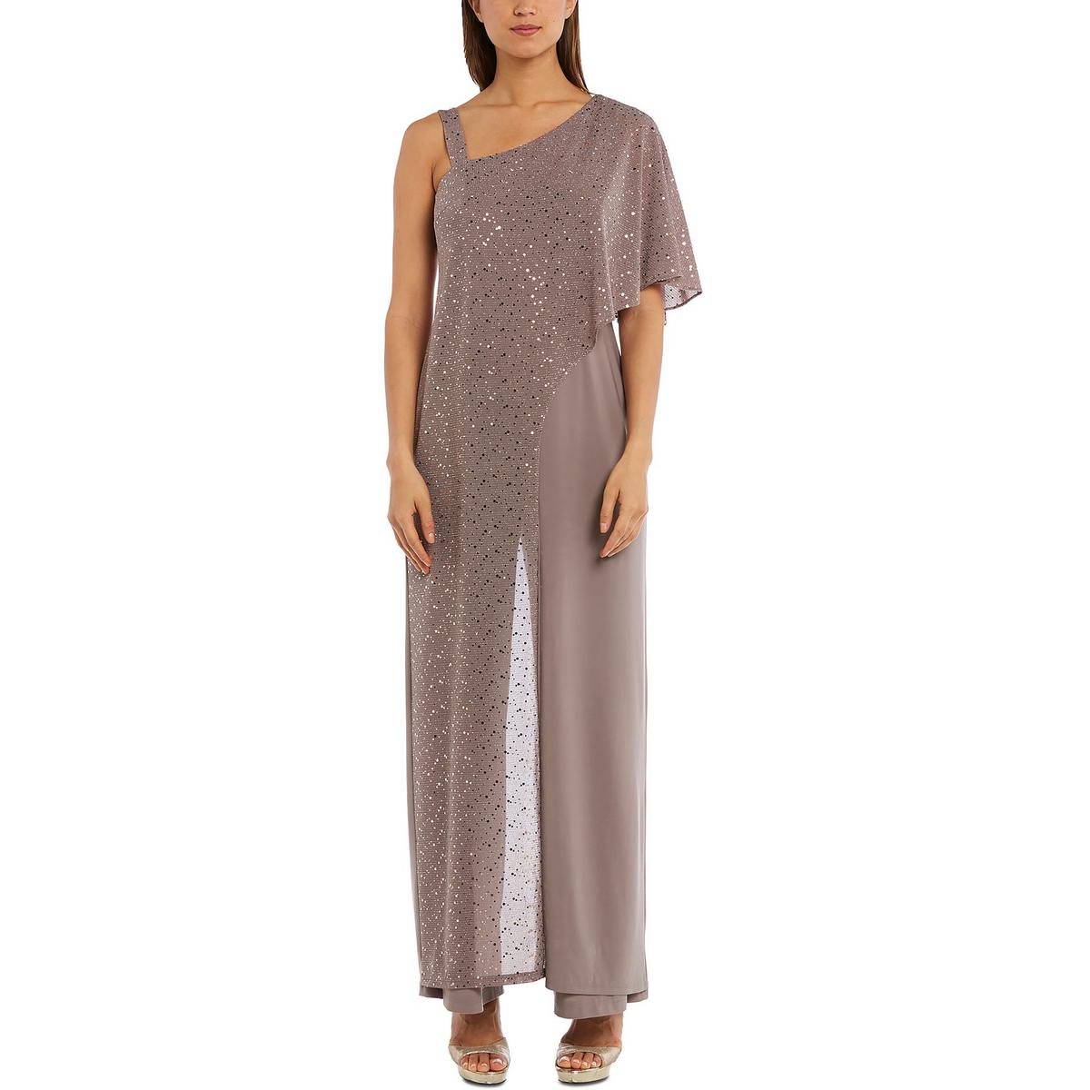 

Женский трикотажный комбинезон на одно плечо R&M Richards, цвет mocha