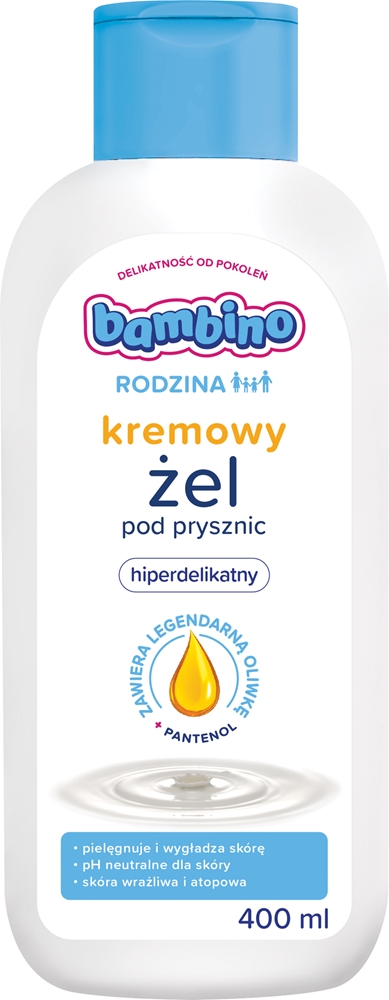 

Семейный гель для душа шелковистая консистенция гель для душа Bambino, creamy 400 мл