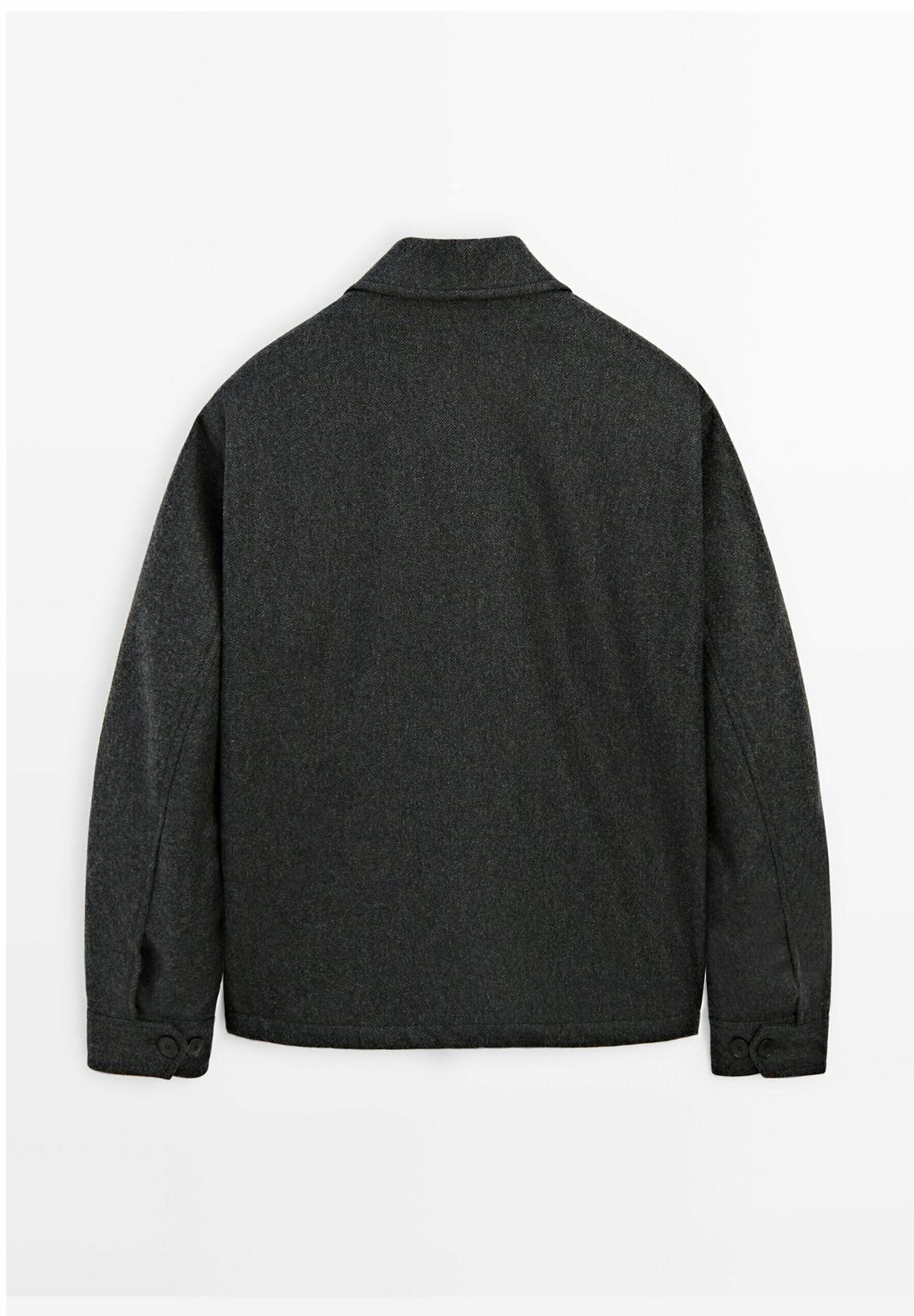 

Легкая куртка HERRINGBONE BLEND Massimo Dutti, серый
