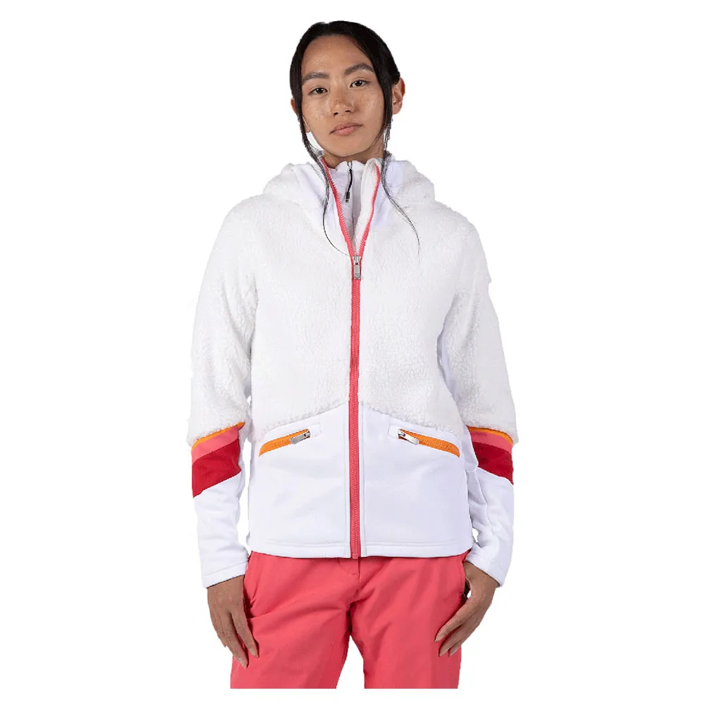 

Флис Rossignol Wispile full zip, белый