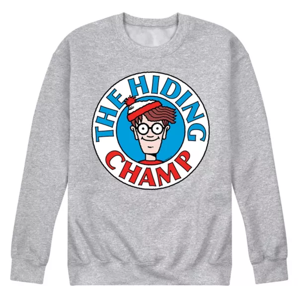 

Мужская флисовая толстовка Where's Waldo "Мастер пряток" Licensed Character, серый
