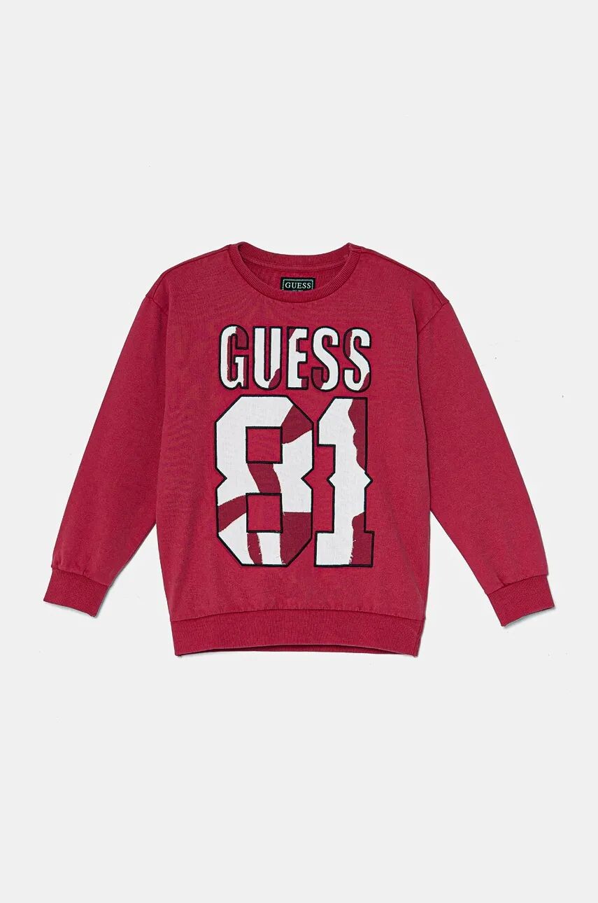 

Хлопковая толстовка Guess для мальчика/девочки, розовый