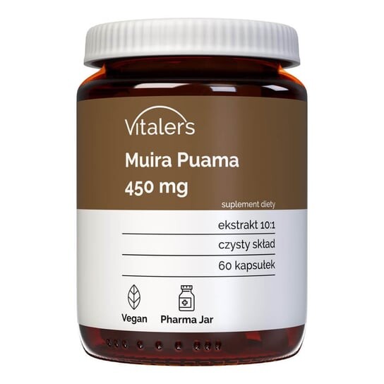 

Vitaler's, Muira Puama (Ptychopetalum) 450 мг - 60 капсул