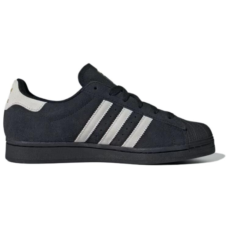 Кроссовки adidas originals Superstar Skateboarding Shoes Women's Low-top Core Black / Crystal White / Matte Gold, черный — фото 2