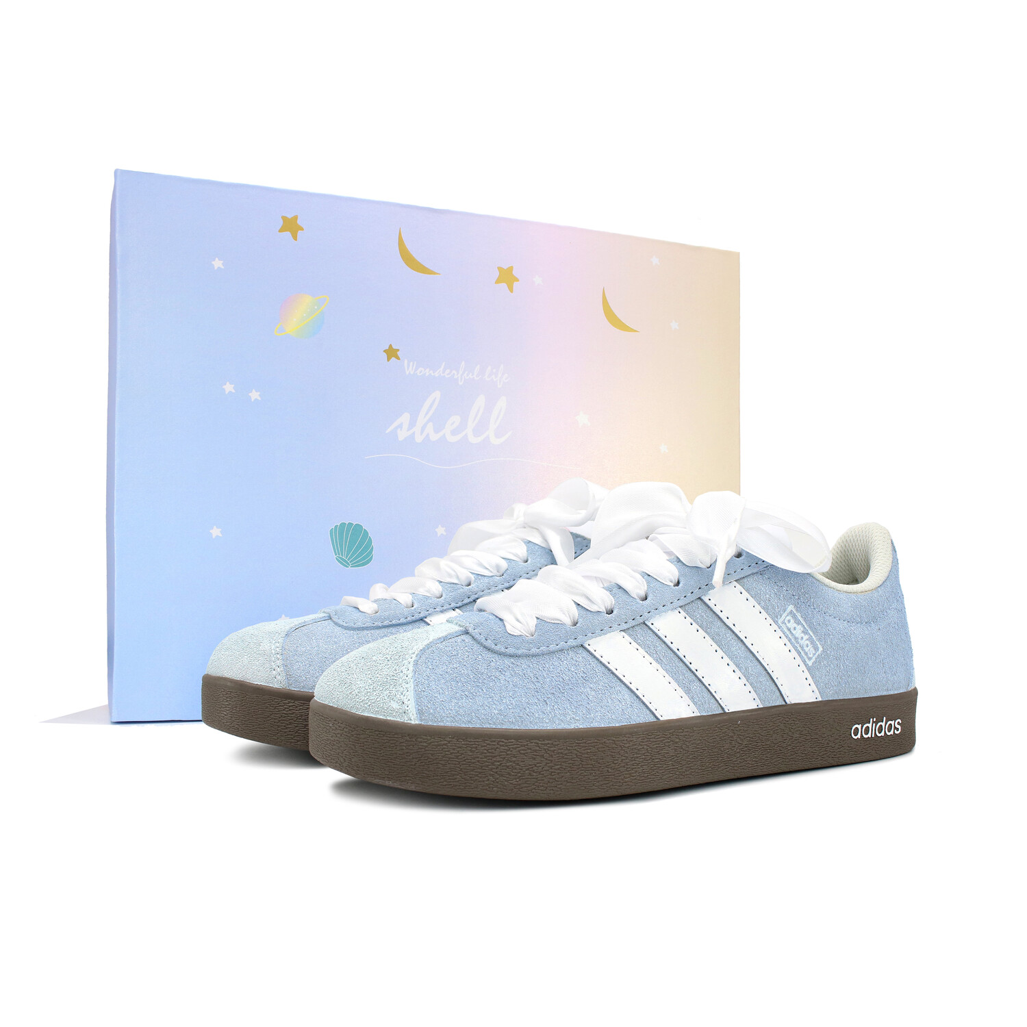 

Кроссовки adidas neo VL Court 2.0 Skateboarding Shoes Unisex, синий/белый
