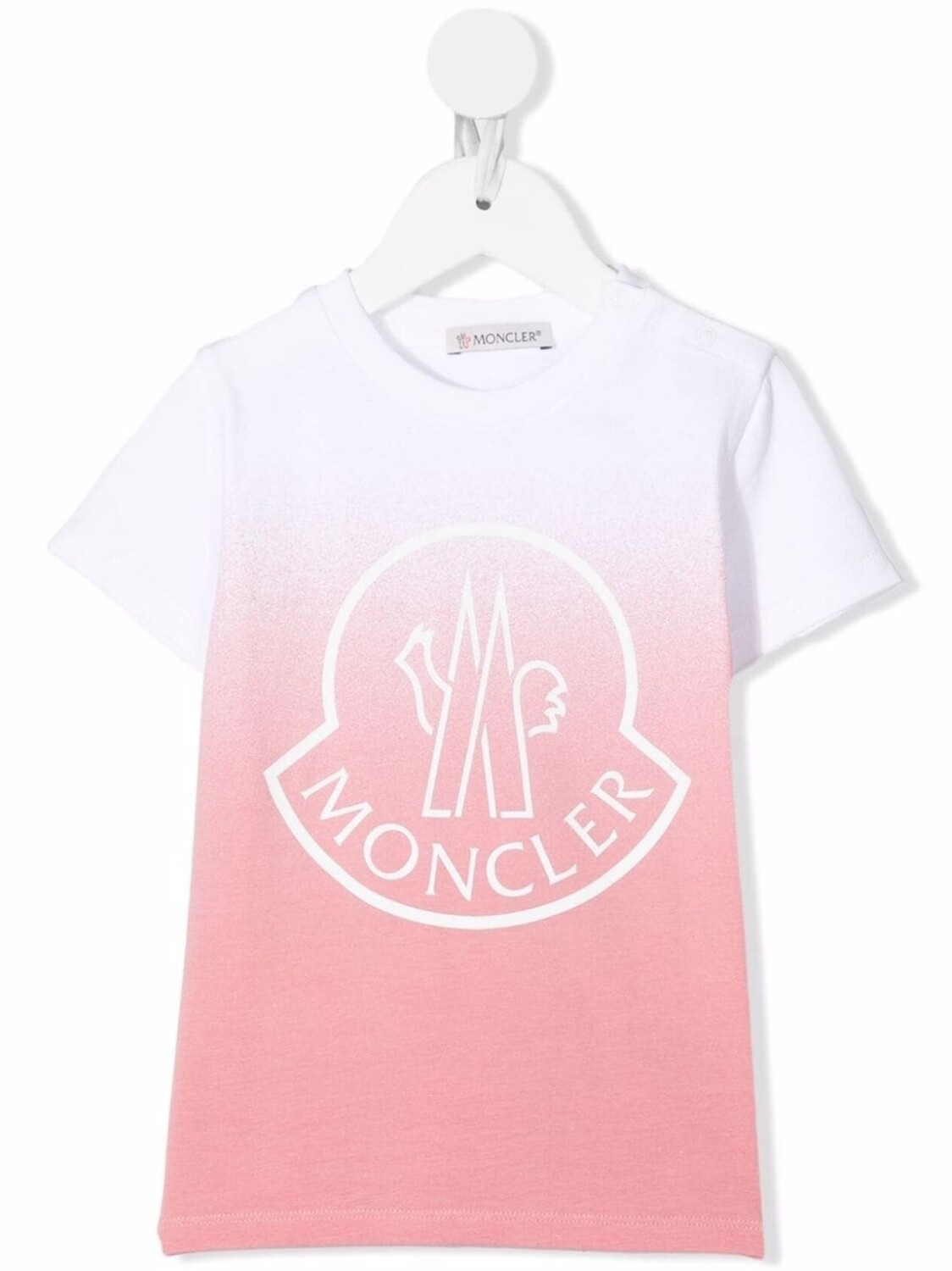 

Moncler Enfant футболка с логотипом, розовый