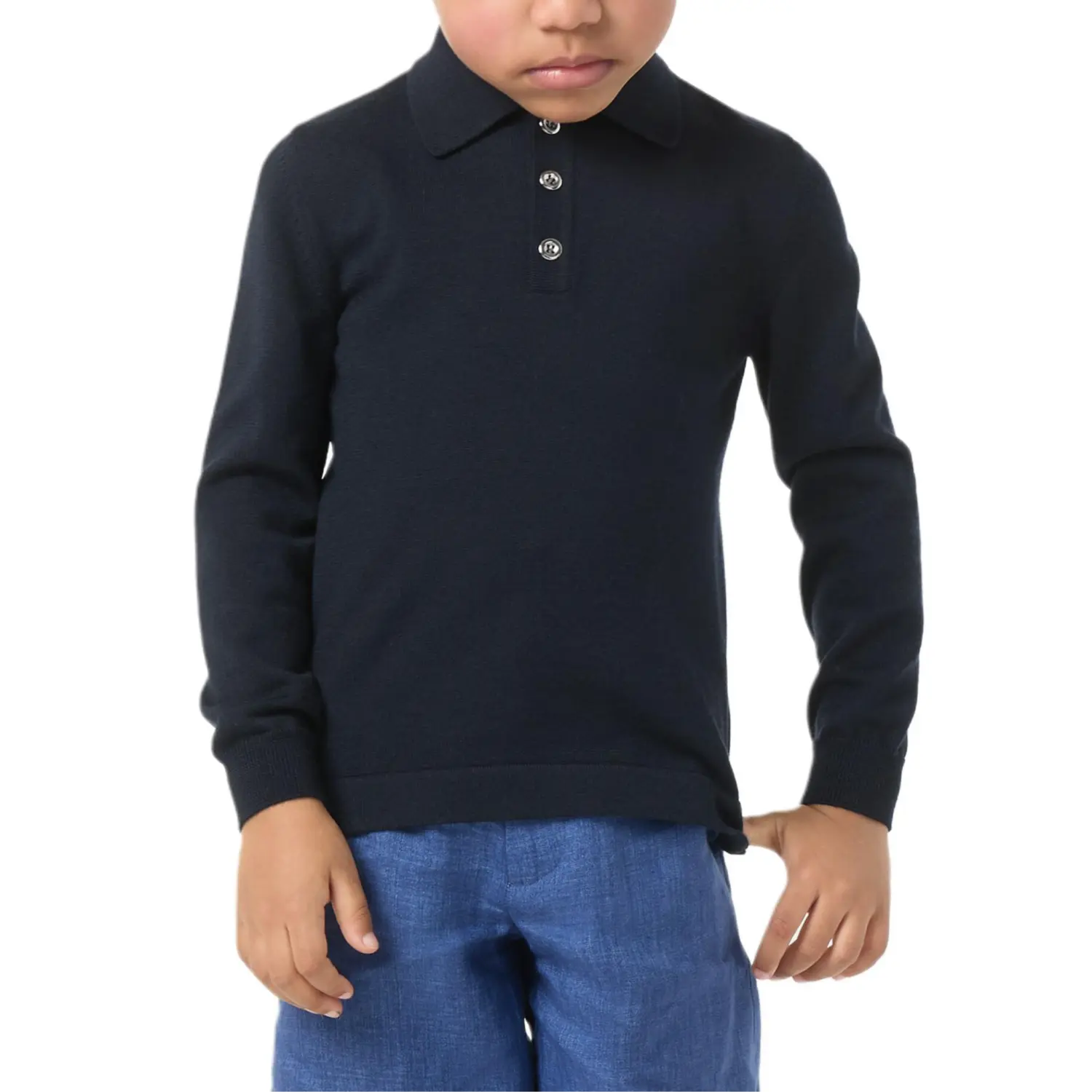 Polo Shirt FW25 Kids' Loro Piana, marine синий — фото 4