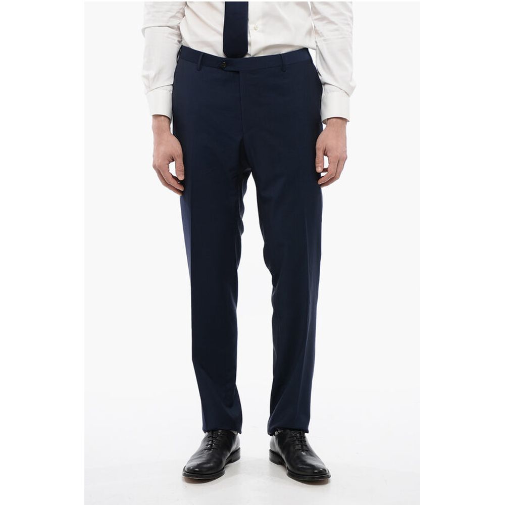 

Узкие брюки из натуральной шерсти Fir Virgin Corneliani, Blue