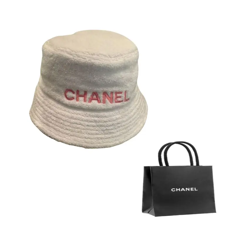 

CHANEL Хлопковая панама для женщин, белая