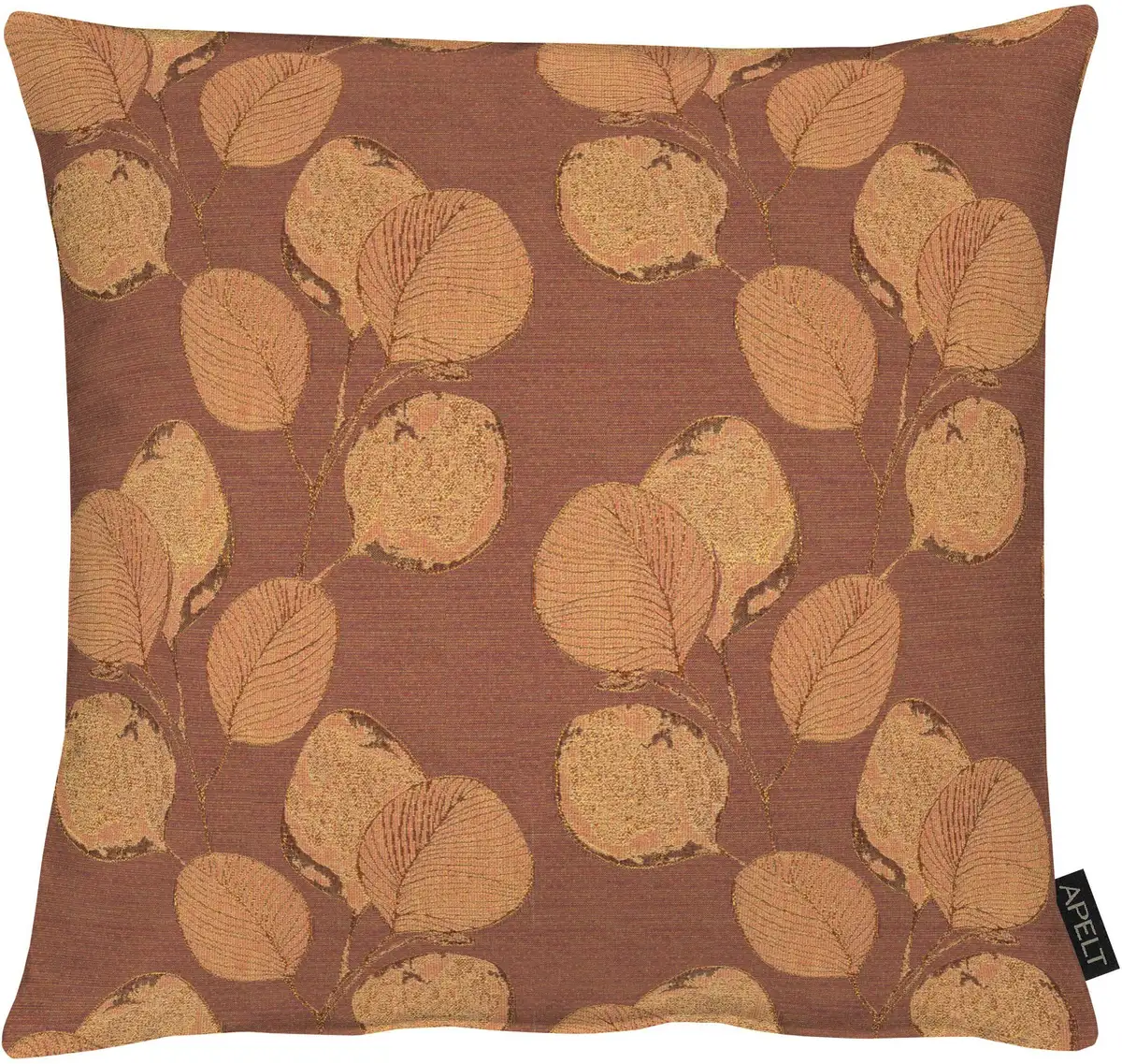 

АПЕЛЬТ декоративная подушка "2717", чехол без наполнения, 1 шт APELT 46х46 см, цвет terrakotta + gemustert