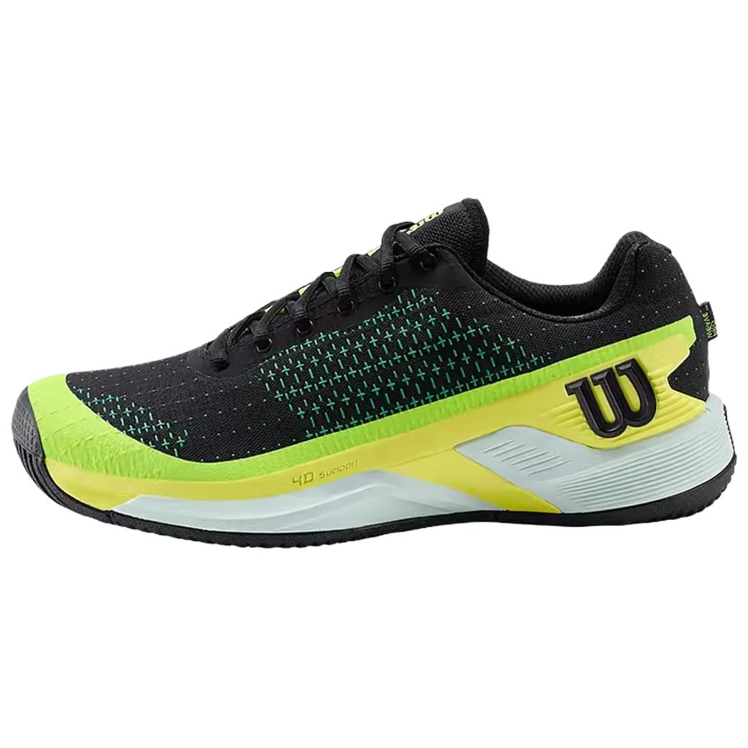 

Wilson Rush Pro Абразивоустойчивые Низкие Теннисные Кроссовки Мужские Черные Зеленые