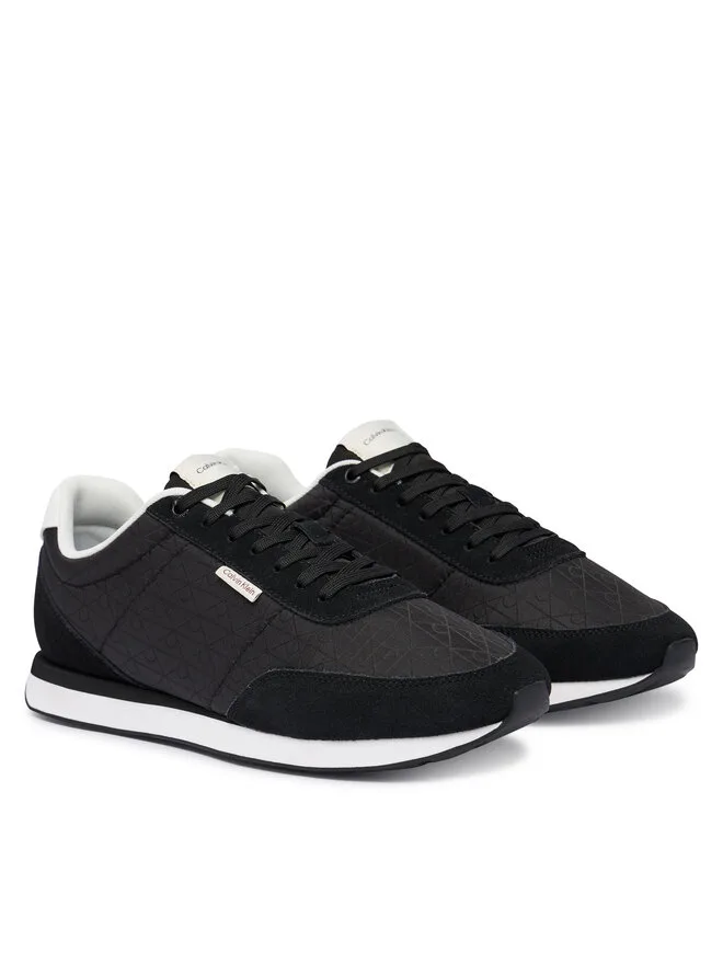 Calvin Klein Кроссовки Retro Runner Ripstop Aop Ny HM0HM02140, черный — фото 2