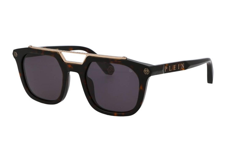 

PHILIPP PLEIN Мужские солнцезащитные очки в черепаховом стиле, Tortoiseshell
