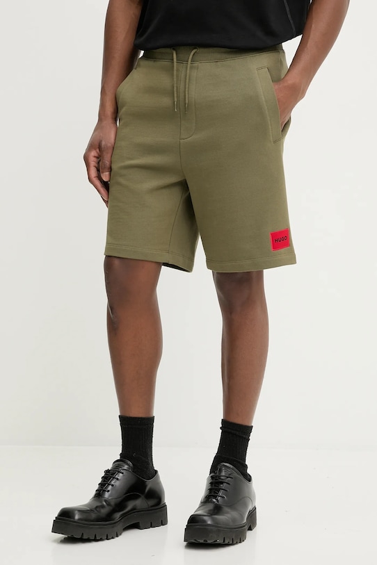 

Хлопковые шорты diz222 HUGO, зеленый